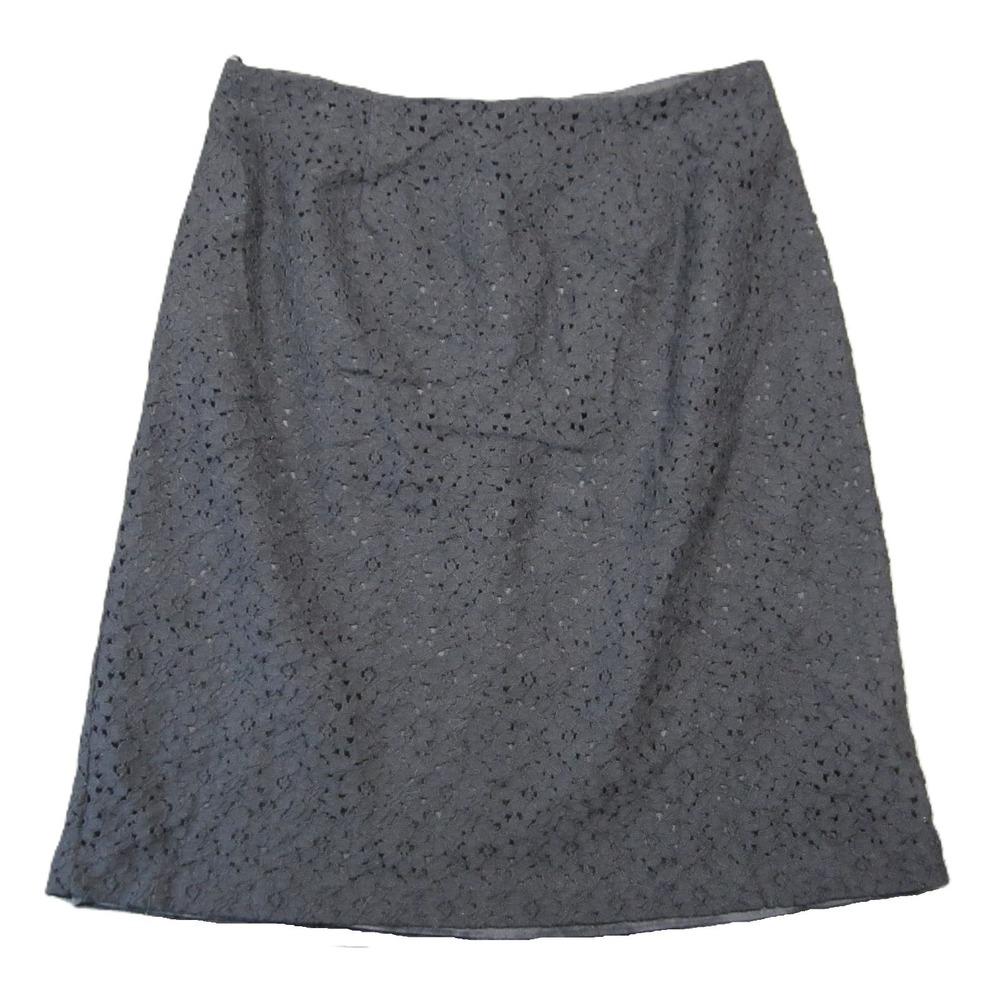 Vtg Connected Apparel A-Line Skirt ‎ 6 Black Lace Overlay Romantic Goth 90s Y2k